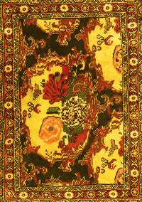 Persian Yellow Traditional Rug, tr1186yw