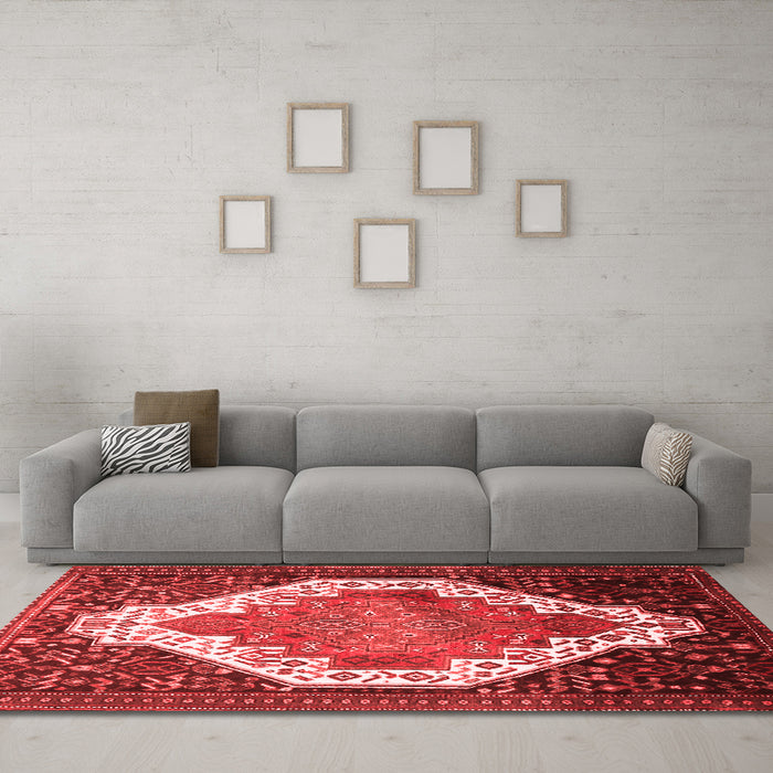 Traditional Red Washable Rugs