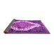 Sideview of Medallion Purple Traditional Rug, tr1187pur