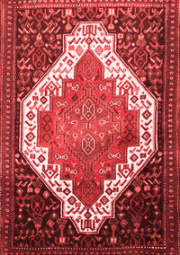 Medallion Red Traditional Rug, tr1187red