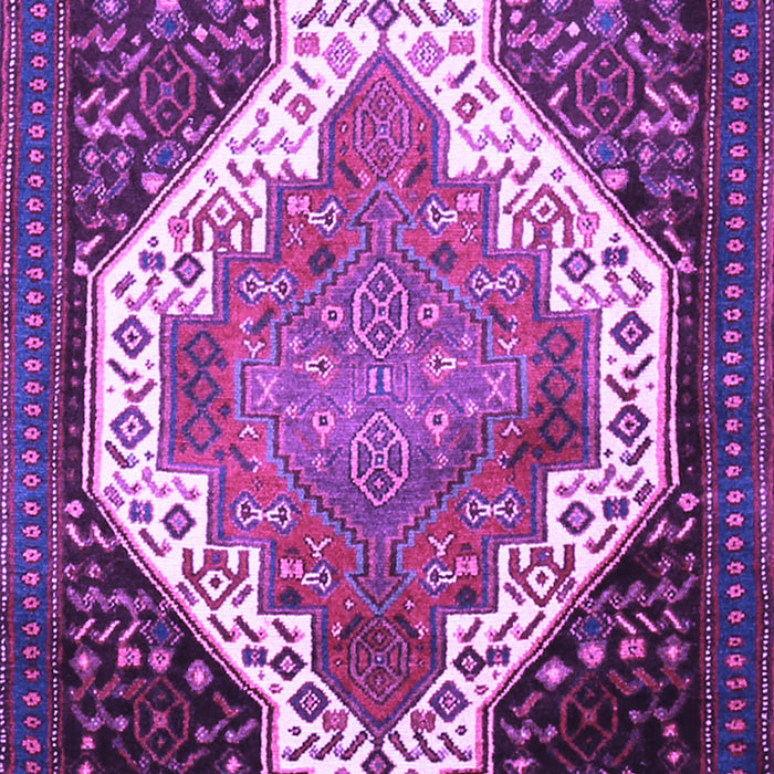 Medallion Purple Traditional Rug, tr1187pur