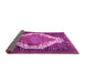 Sideview of Medallion Pink Traditional Rug, tr1187pnk