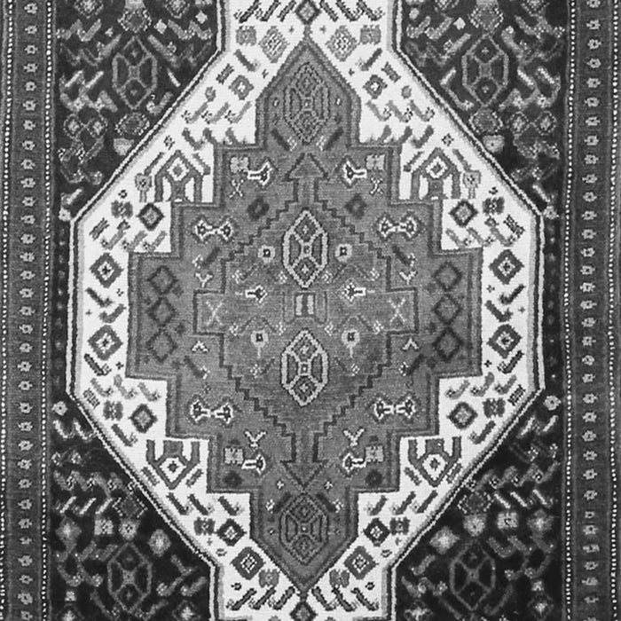 Serging Thickness of Machine Washable Medallion Gray Traditional Rug, wshtr1187gry