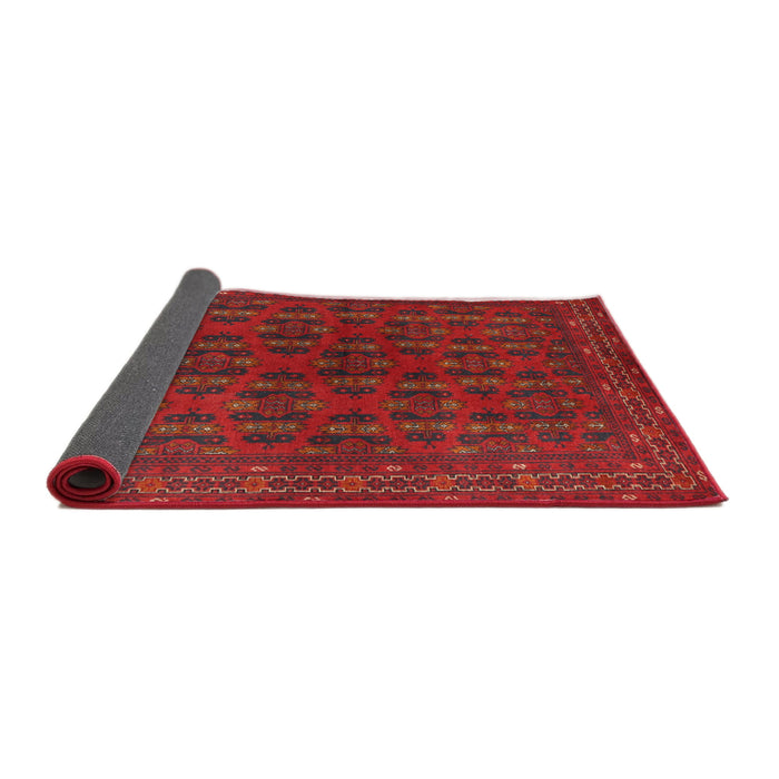 Sideview of Traditional Brown Red Persian Rug, tr1188