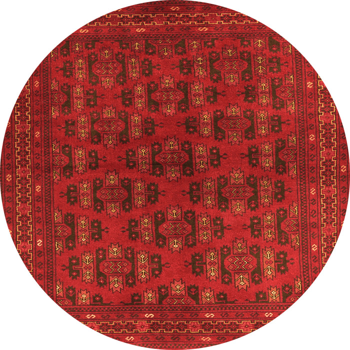 Square Persian Orange Traditional Rug, tr1188org