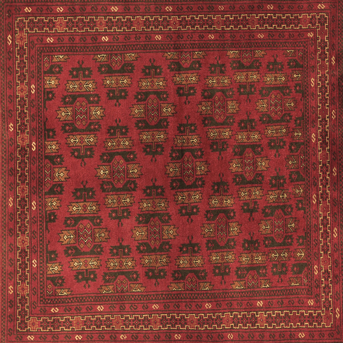 Square Persian Brown Traditional Rug, tr1188brn