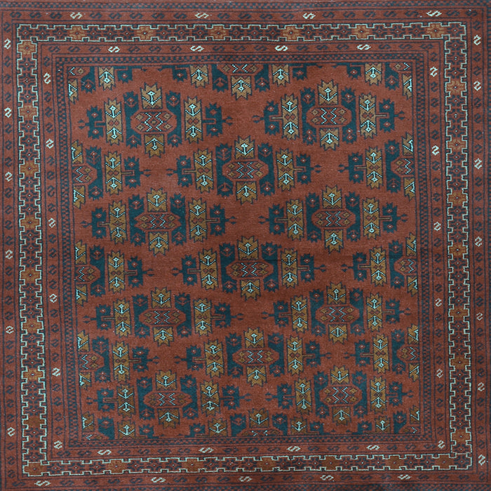 Square Machine Washable Persian Light Blue Traditional Rug, wshtr1188lblu