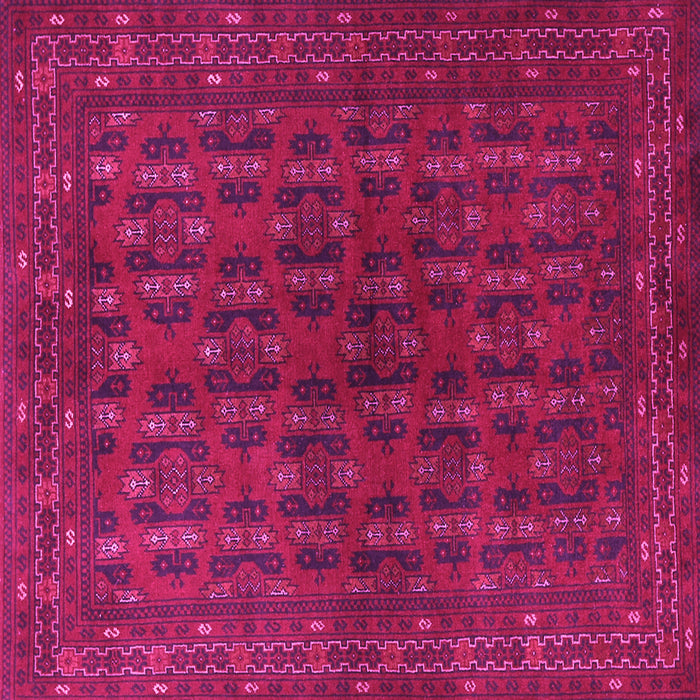 Square Machine Washable Persian Pink Traditional Rug, wshtr1188pnk