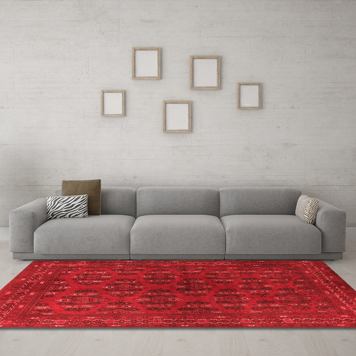 Traditional Red Washable Rugs