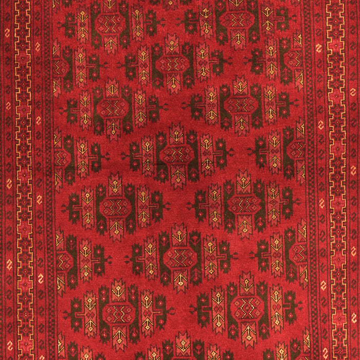 Serging Thickness of Machine Washable Persian Orange Traditional Area Rugs, wshtr1188org