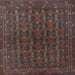 Square Persian Light Blue Traditional Rug, tr1188lblu