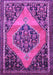 Medallion Purple Traditional Rug, tr1189pur