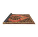 Sideview of Medallion Brown Traditional Rug, tr1189brn