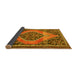 Sideview of Medallion Yellow Traditional Rug, tr1189yw