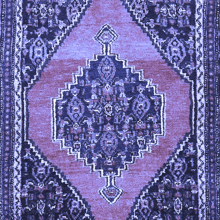 Medallion Blue Traditional Rug, tr1189blu