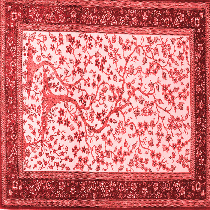 Machine Washable Animal Red Traditional Rug, wshtr118red