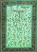 Animal Turquoise Traditional Rug, tr118turq