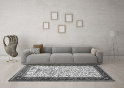 Machine Washable Animal Gray Traditional Rug in a Living Room,, wshtr118gry