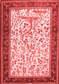 Animal Red Traditional Rug, tr118red