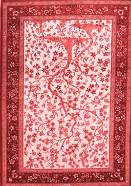 Animal Red Traditional Area Rugs
