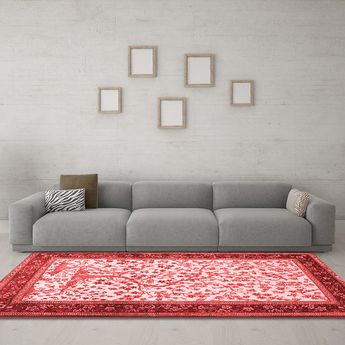 Traditional Red Washable Rugs