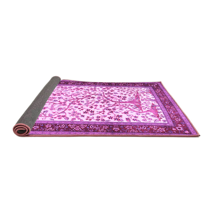 Sideview of Animal Purple Traditional Rug, tr118pur