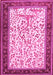 Machine Washable Animal Pink Traditional Rug, wshtr118pnk