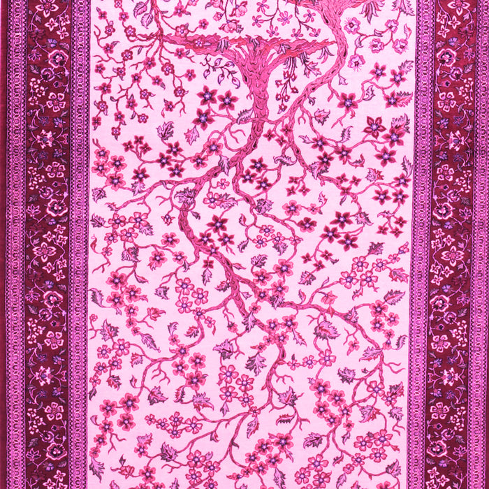 Machine Washable Animal Pink Traditional Rug, wshtr118pnk