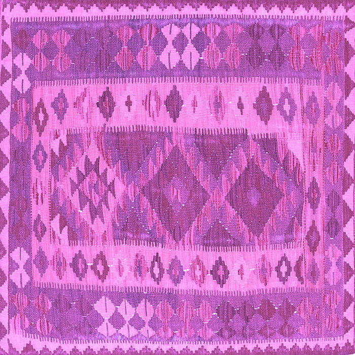 Square Machine Washable Persian Purple Traditional Area Rugs, wshtr1190pur