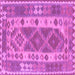 Square Machine Washable Persian Purple Traditional Area Rugs, wshtr1190pur