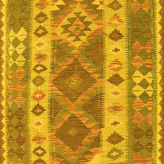 Machine Washable Persian Yellow Traditional Rug, wshtr1190yw