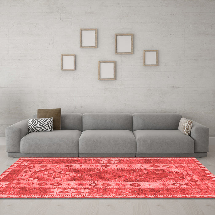 Traditional Red Washable Rugs