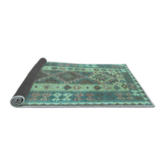 Sideview of Persian Light Blue Traditional Rug, tr1190lblu