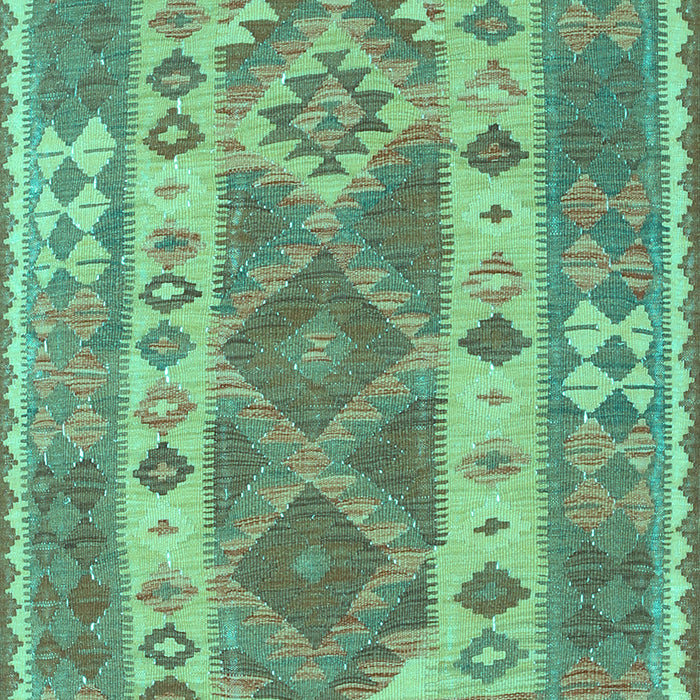 Machine Washable Persian Turquoise Traditional Area Rugs, wshtr1190turq