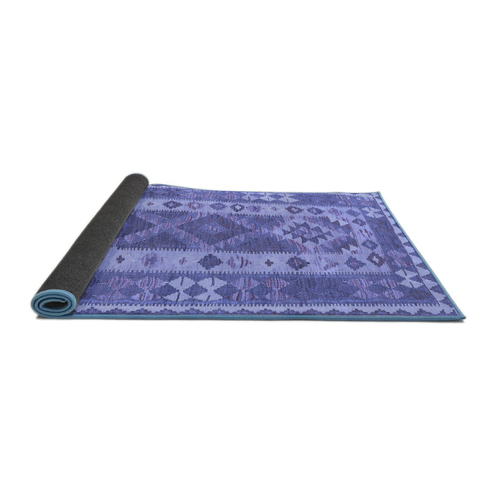 Sideview of Persian Blue Traditional Rug, tr1190blu