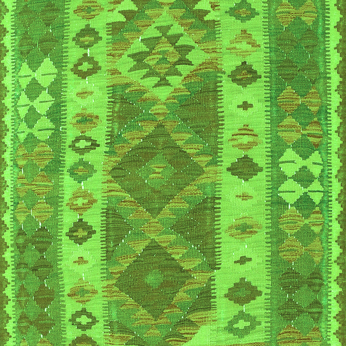 Serging Thickness of Machine Washable Persian Green Traditional Area Rugs, wshtr1190grn