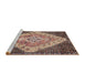 Sideview of Machine Washable Traditional Sepia Brown Rug, wshtr1191