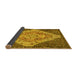 Sideview of Medallion Yellow Traditional Rug, tr1191yw