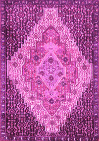 Medallion Pink Traditional Rug, tr1191pnk