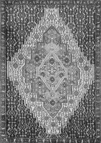 Medallion Gray Traditional Rug, tr1191gry