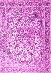 Medallion Pink Traditional Rug, tr1192pnk