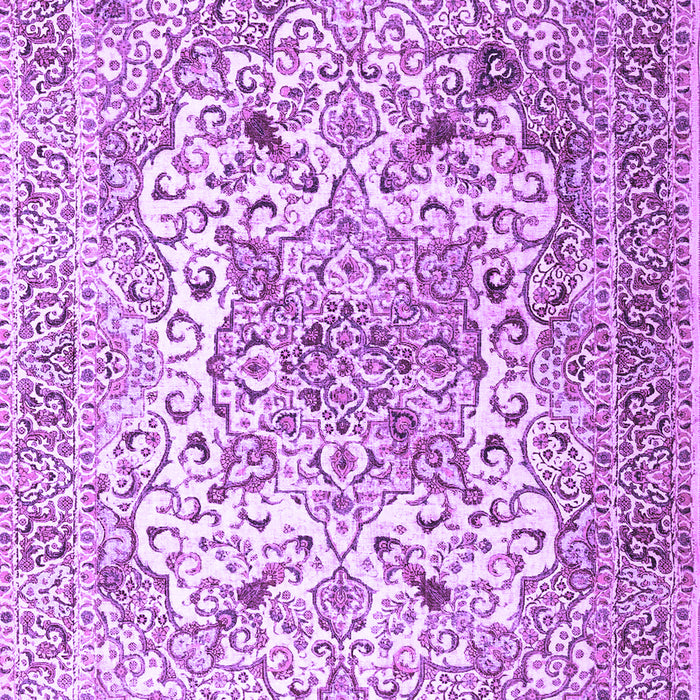 Medallion Purple Traditional Rug, tr1192pur