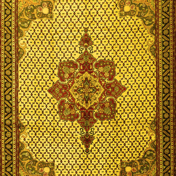 Persian Yellow Traditional Rug, tr1193yw