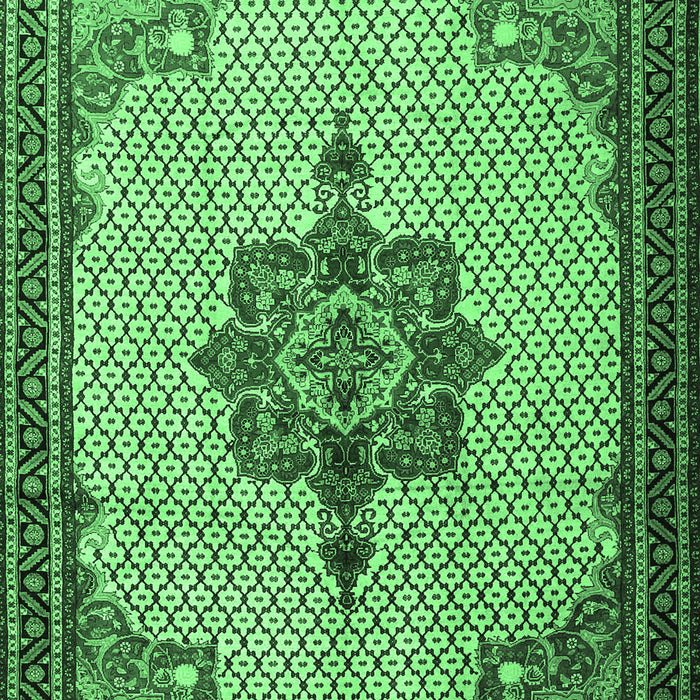Persian Emerald Green Traditional Rug, tr1193emgrn