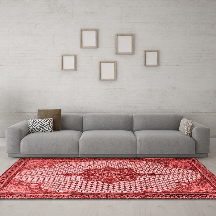 Traditional Red Washable Rugs