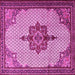 Square Persian Pink Traditional Rug, tr1193pnk