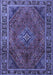 Machine Washable Persian Blue Traditional Rug, wshtr1194blu