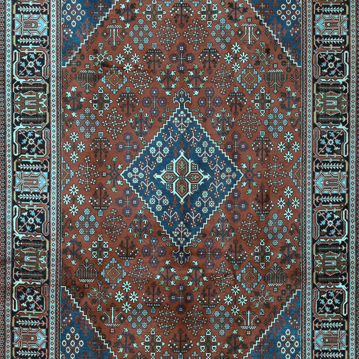 Machine Washable Persian Light Blue Traditional Rug, wshtr1194lblu