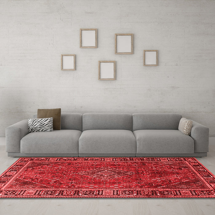 Traditional Red Washable Rugs