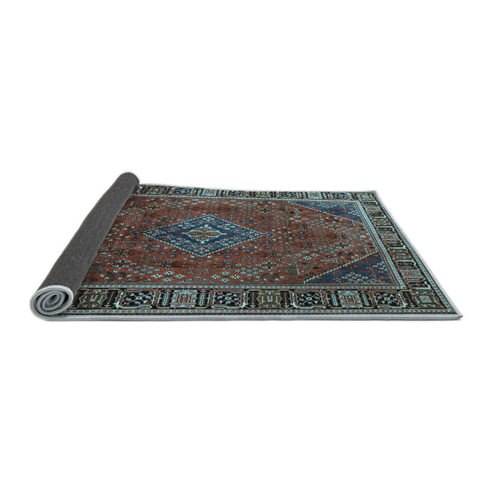 Sideview of Persian Light Blue Traditional Rug, tr1194lblu